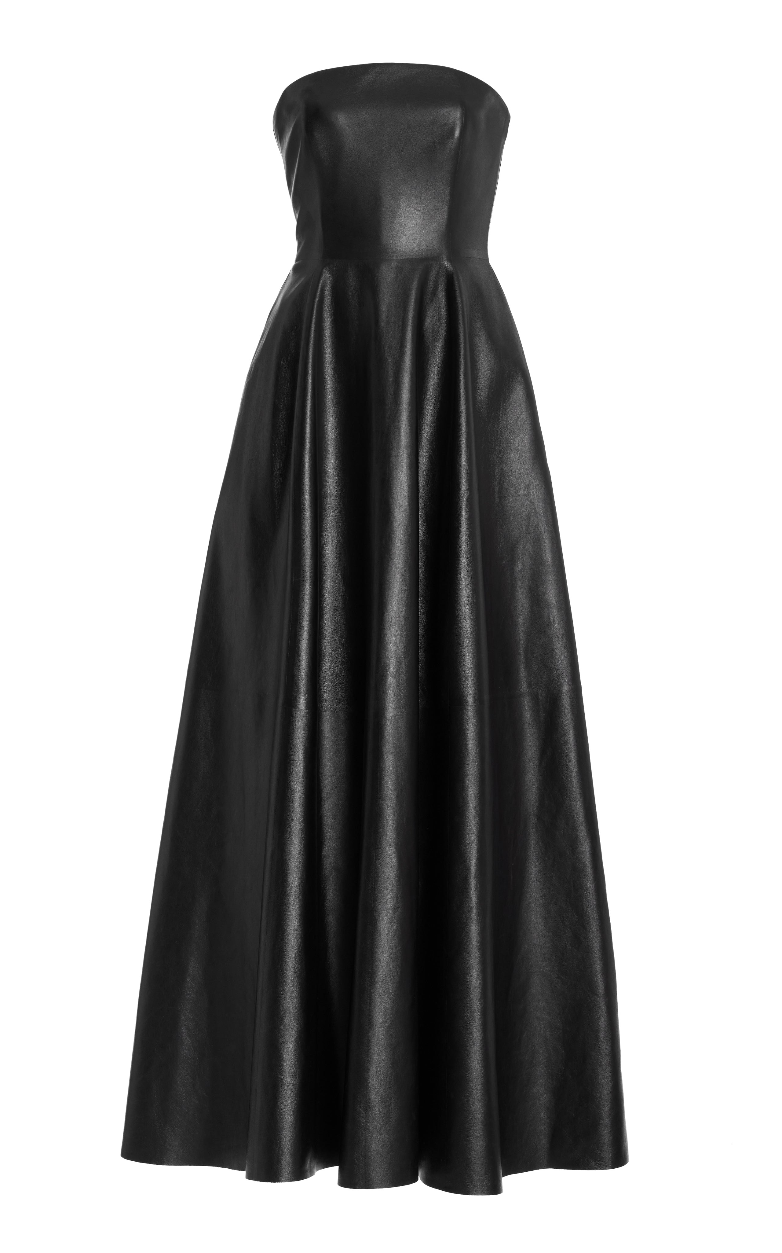 Rhone Dress in Black Nappa Leather - 1