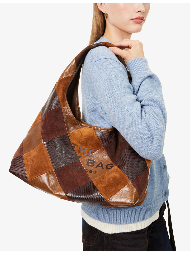 Marc Jacobs The Sack Patch Leather Shoulder Bag outlook