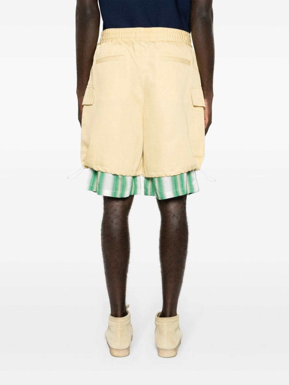 Wales Bonner Men Bermuda Shorts With Logo - 2