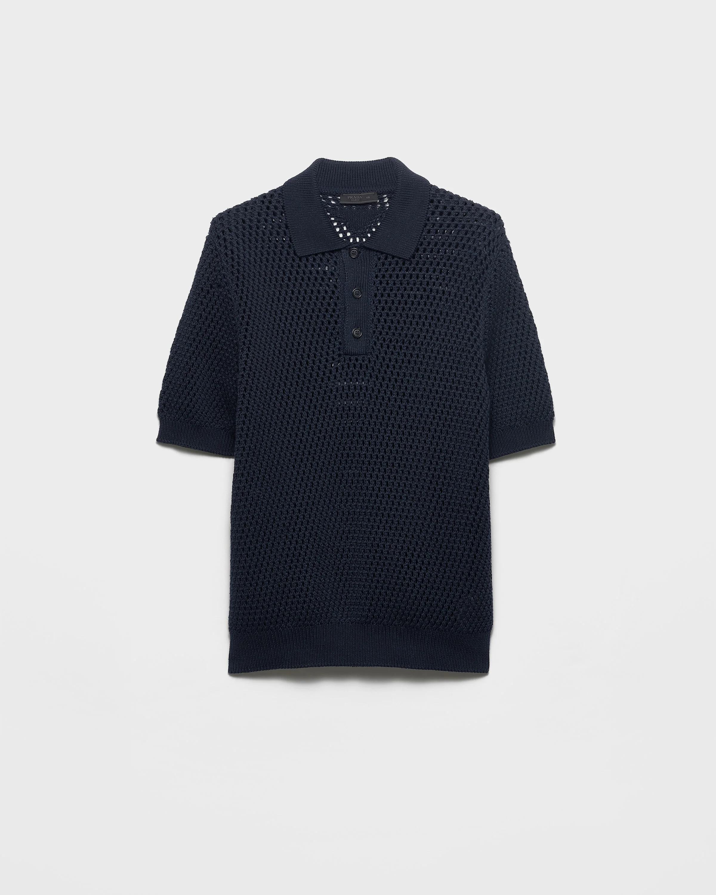 Linen and cotton polo shirt - 1