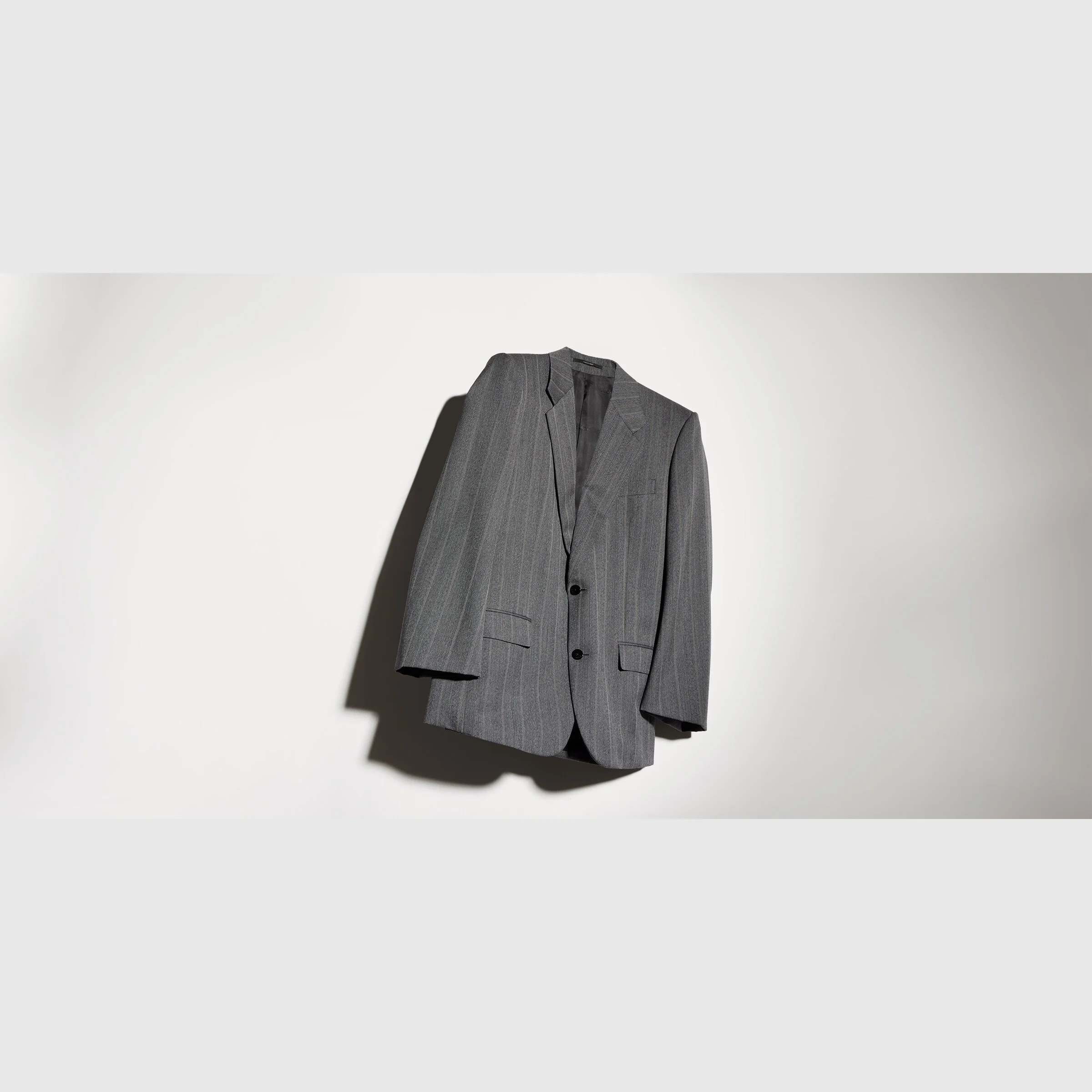 Pinstripe wool jacket - 1