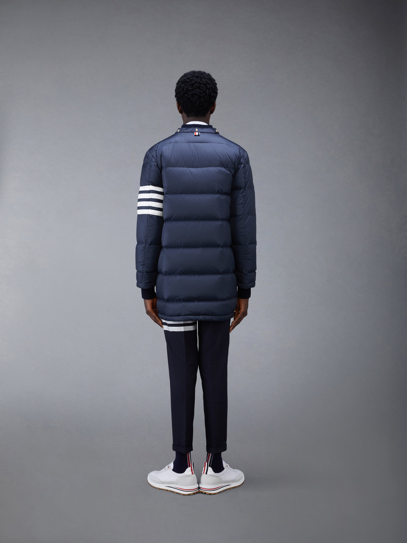 Navy Matte Nylon 4-Bar Down Coat 5