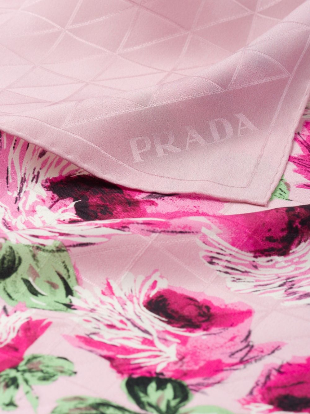 Symbole floral-print scarf - 2