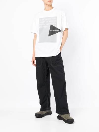 and Wander logo-print cotton T-shirt outlook