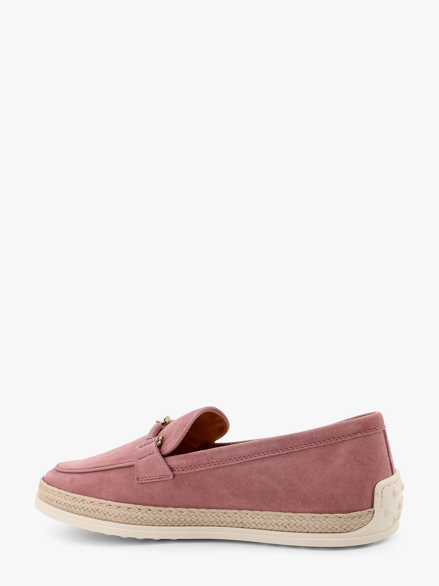 Suede Loafer With Metal Detail - 3