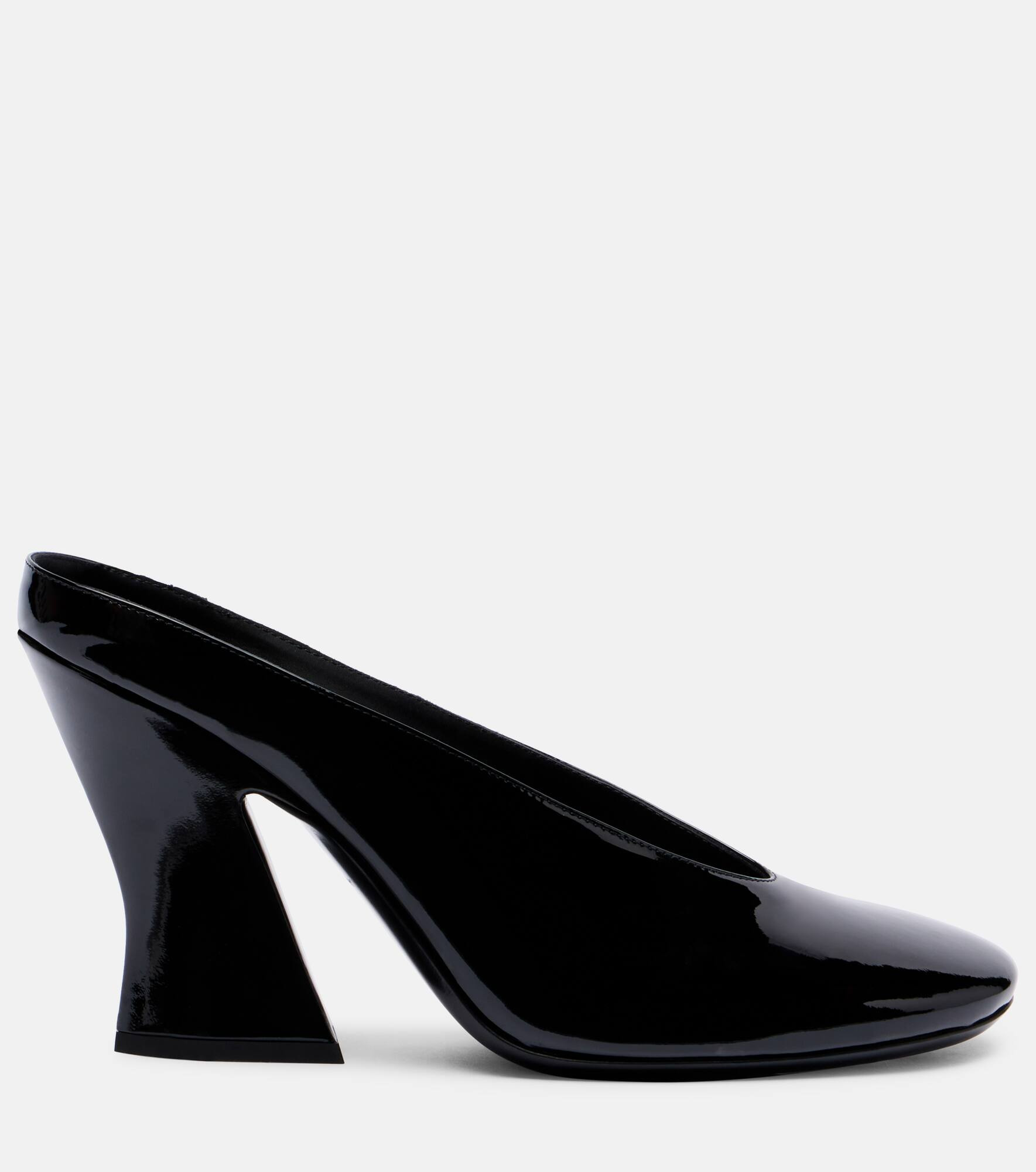 Sculpted 95 patent leather mules - 4