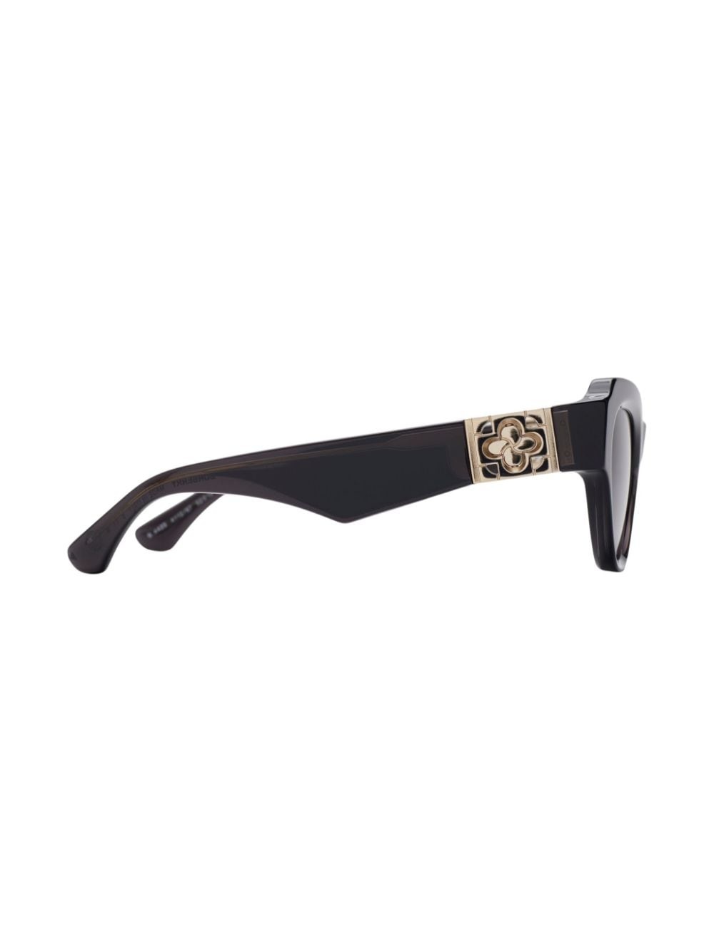 Rose-plaque square-frame sunglasses - 2