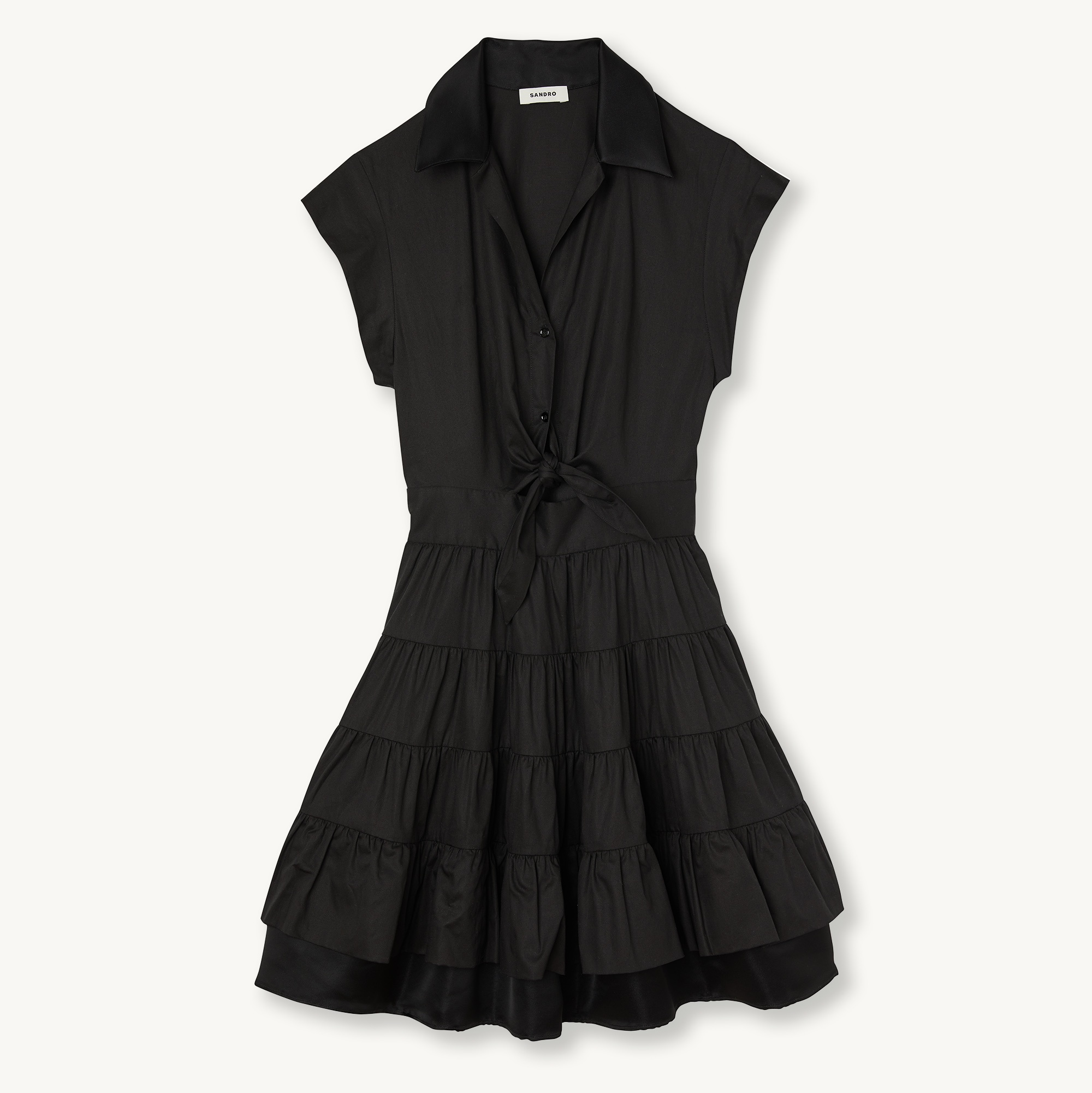 Short ruffled dress - 1