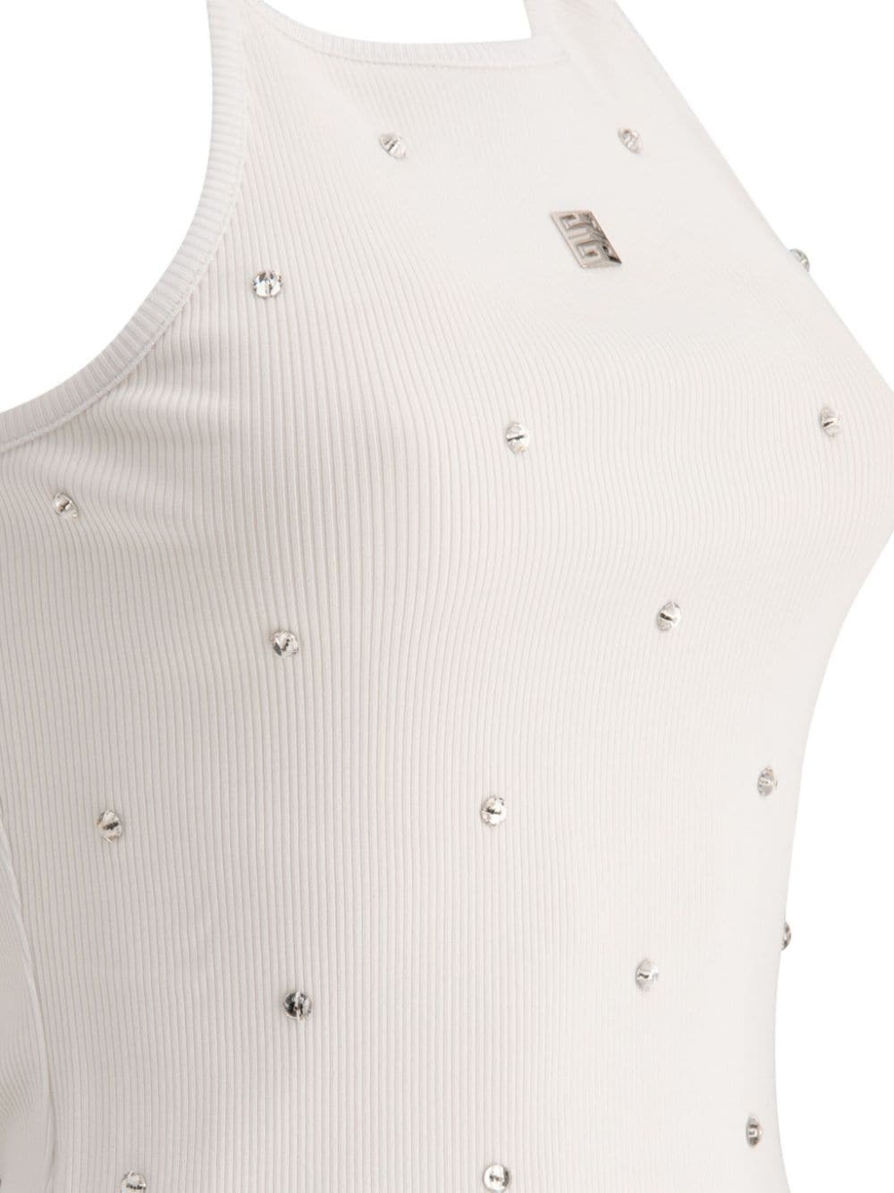 rhinestone-embellished top - 4