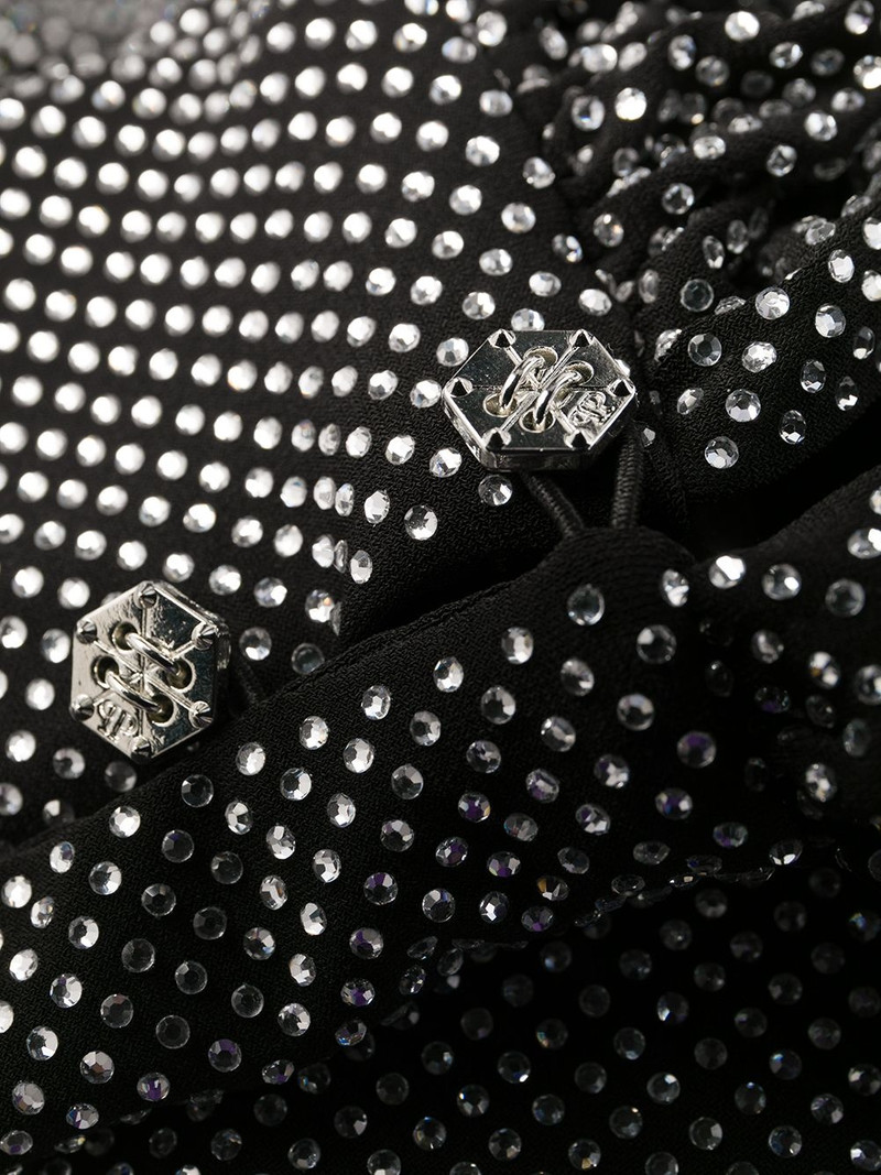 encrusted rhinestone jersey 드레스 7