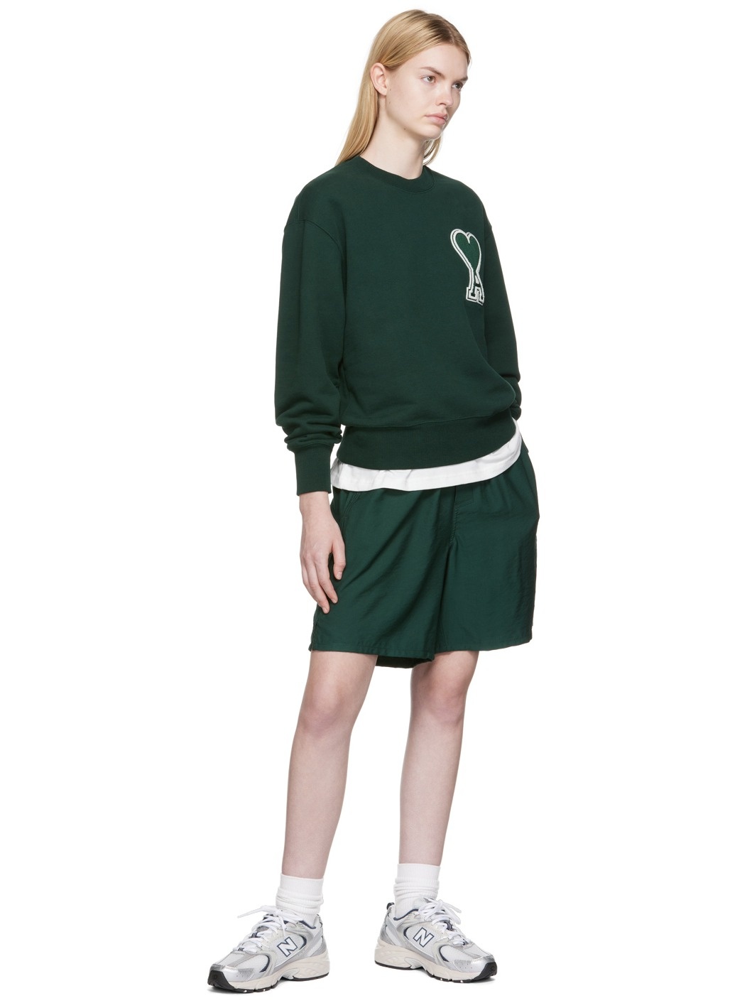 SSENSE Exclusive Green Viscose Shorts - 4