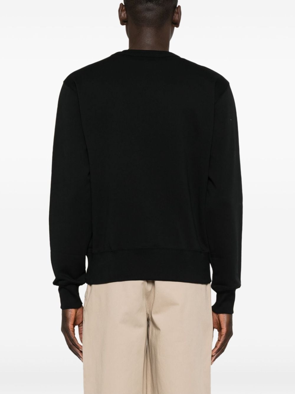 face logo-appliquÃ© cotton sweatshirt - 5