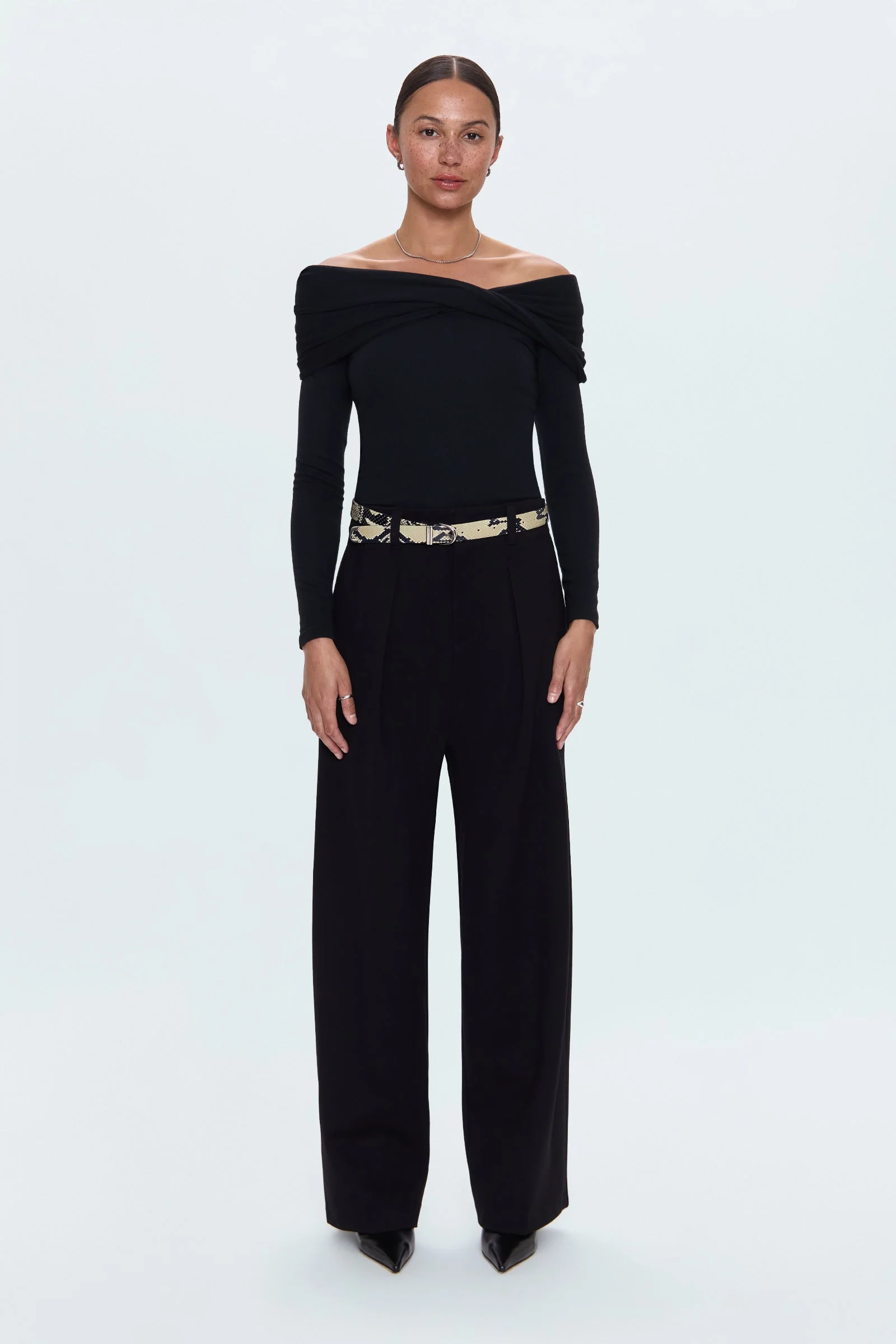 EDEN PLEATED BARREL TROUSER - NIGHT OUT - 1