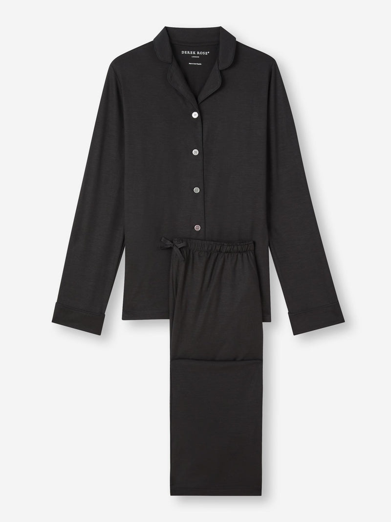 Women's Pajamas Lara Micro Modal Stretch Black - 1
