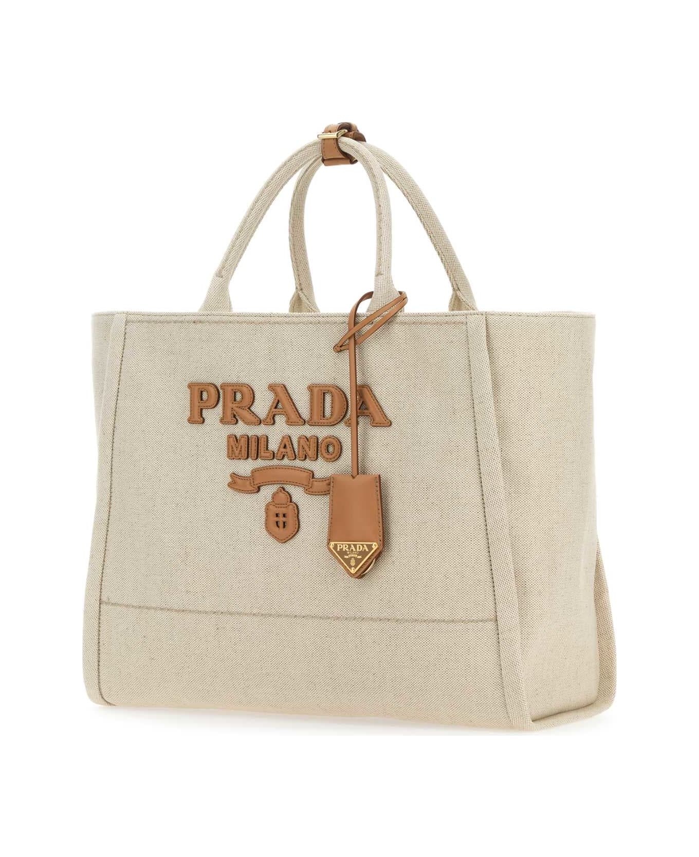 Sand Canvas Shopping Bag - 2