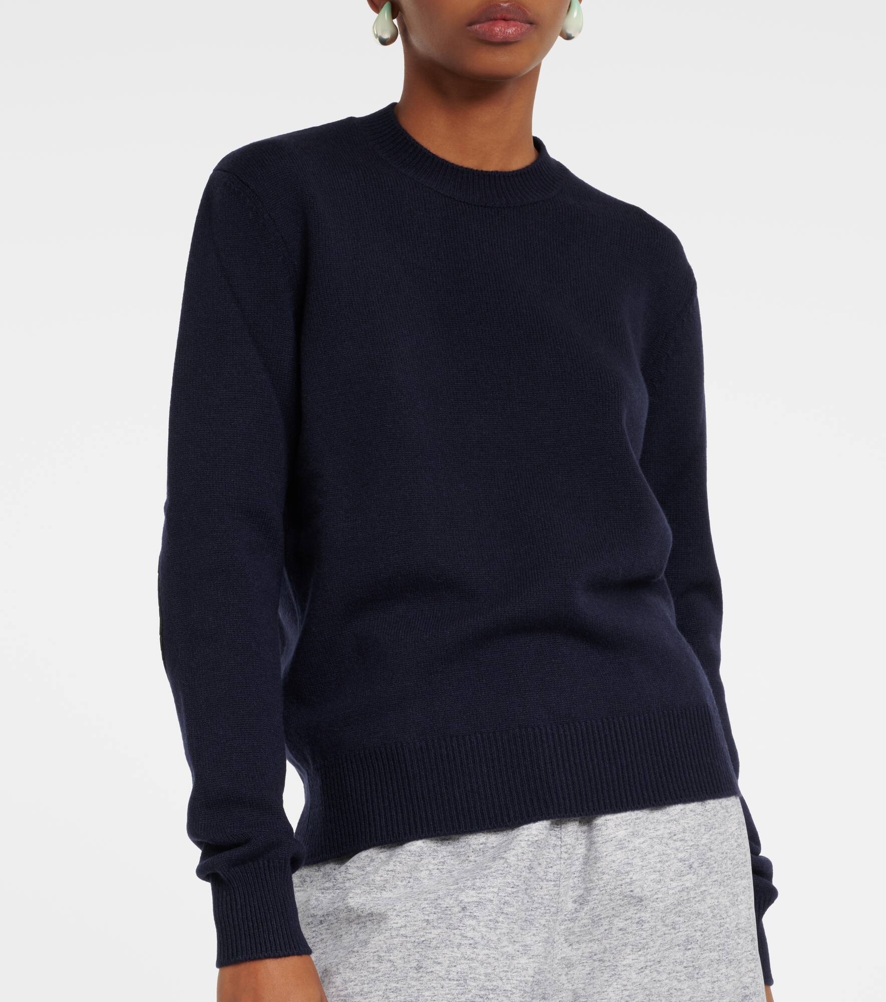Cashmere and leather sweater - 4