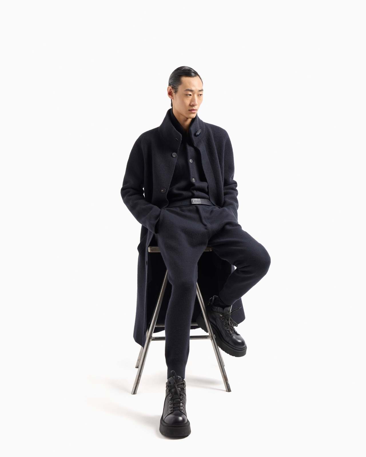 Icon plain-knit virgin-wool jacket - 4