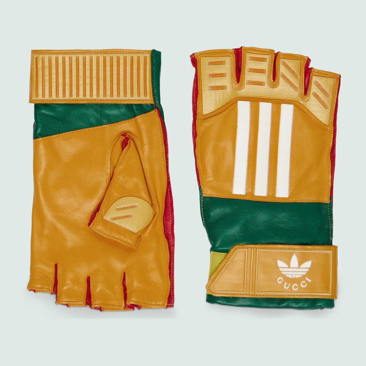 adidas x Gucci leather gloves - 1