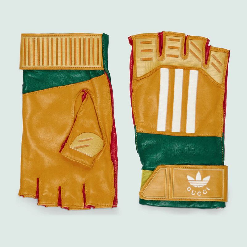 adidas x Gucci leather gloves 1