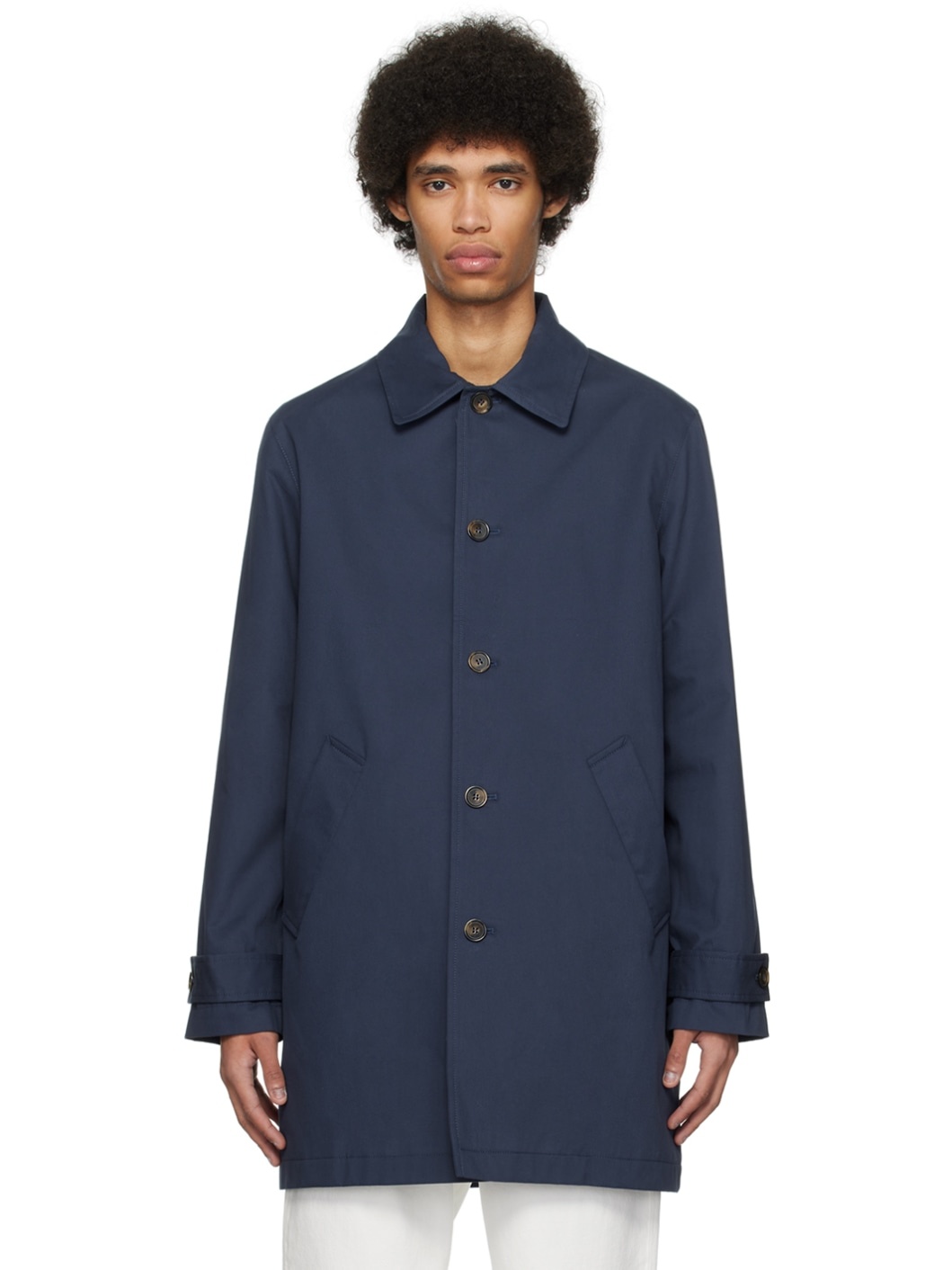 Navy Victor Coat - 1