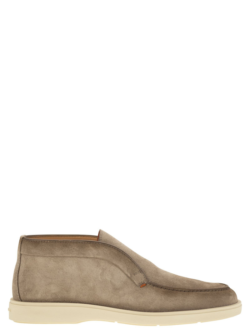 Santoni Men Suede Desert Boot - 1