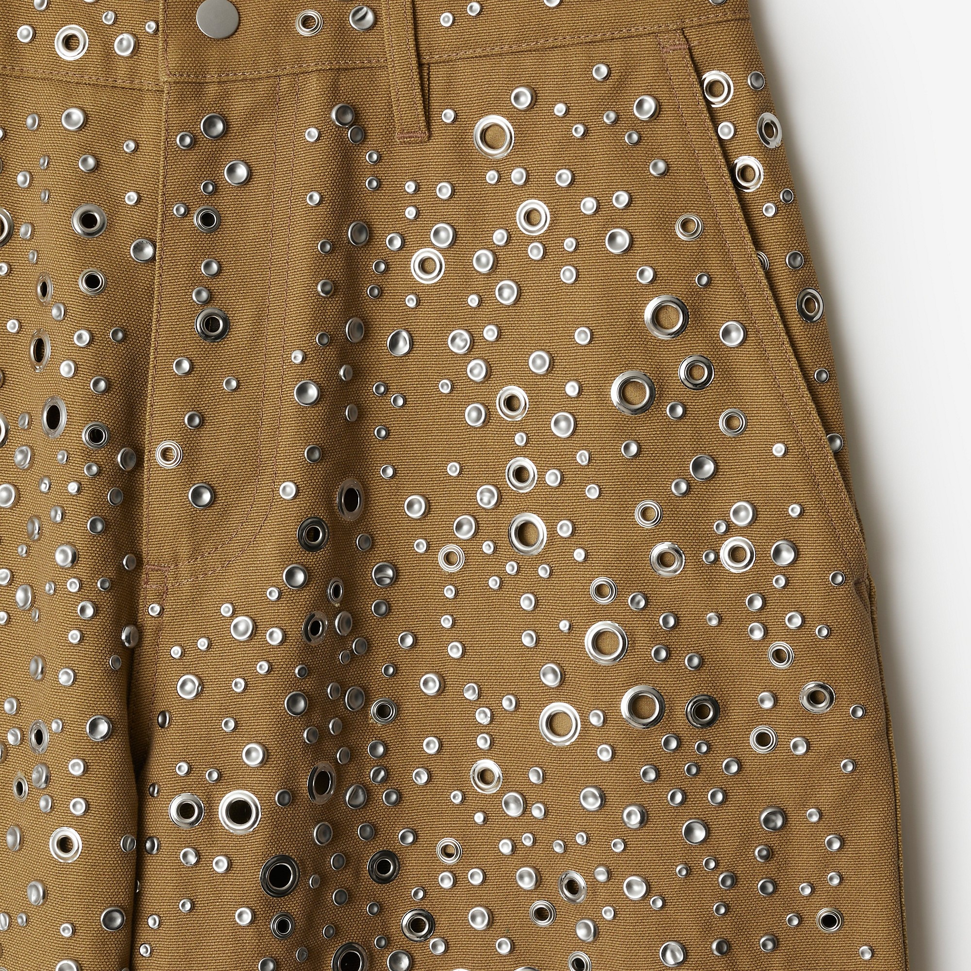 Studded Cotton Trousers - 6