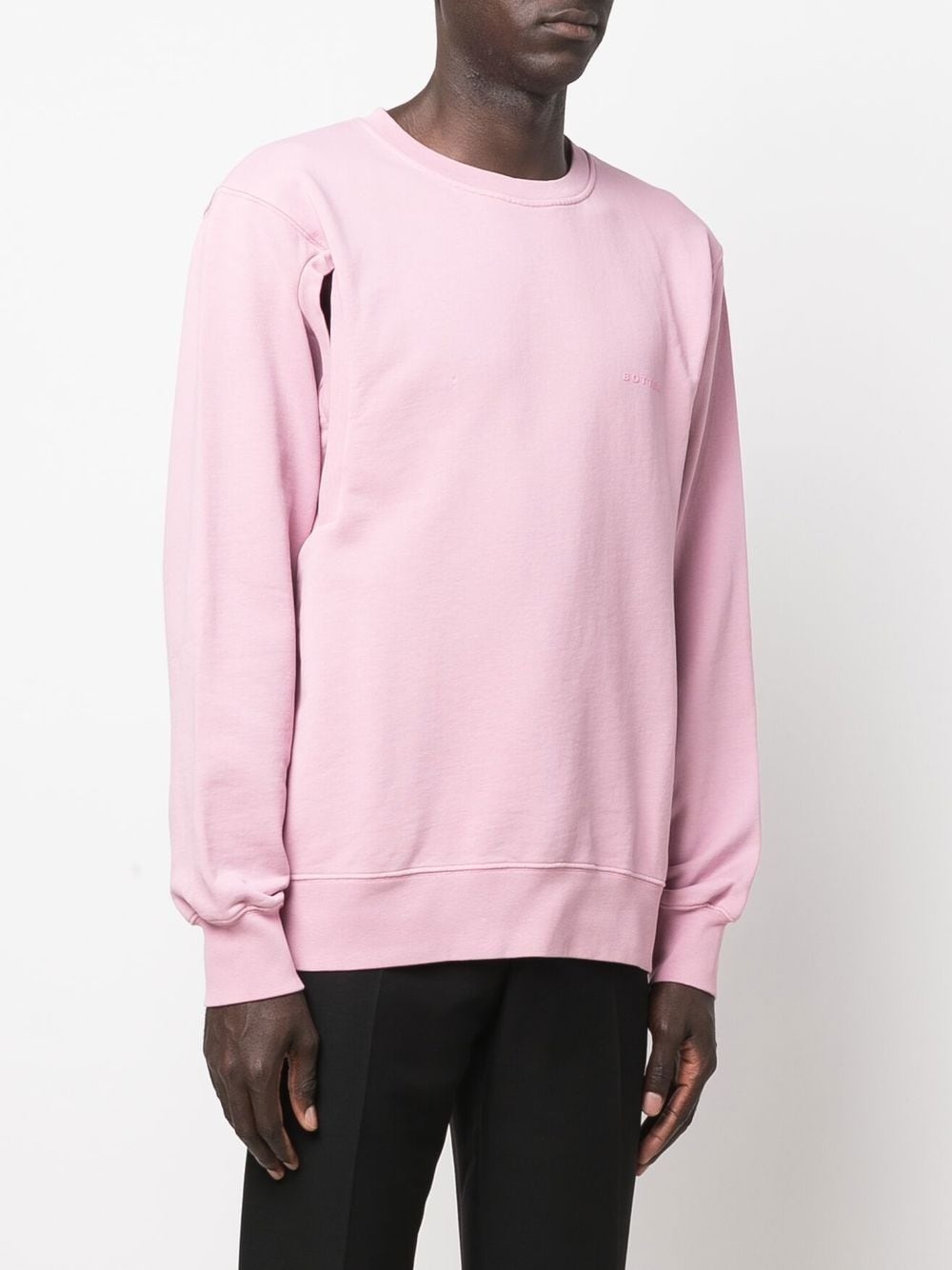 cut-out organic cotton sweatshirt - 3