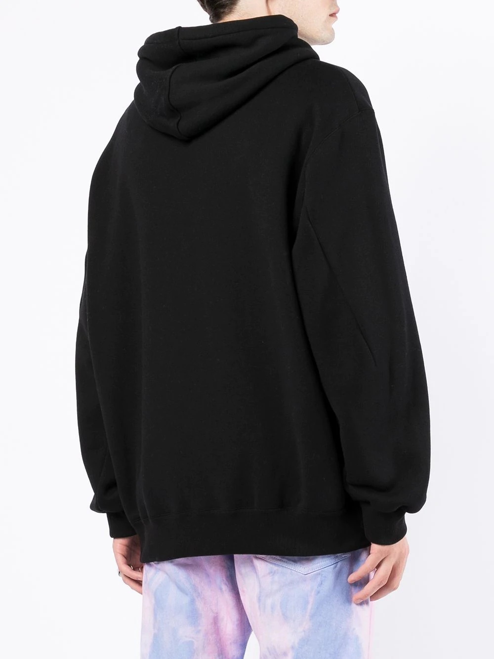 graphic-print cotton hoodie - 4