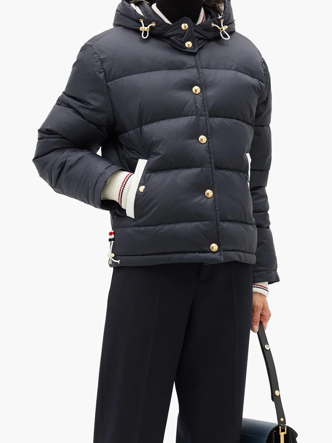 Hooded quilted down-filled jacket - 2