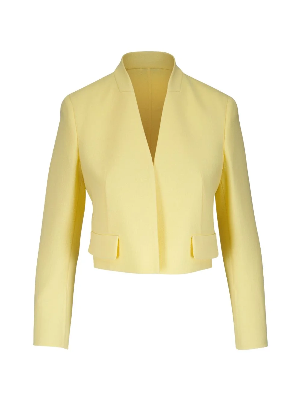 V-neck cropped jacket - 1