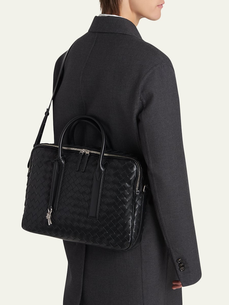 Bottega Veneta Men's Getaway Intrecciato Large Briefcase outlook