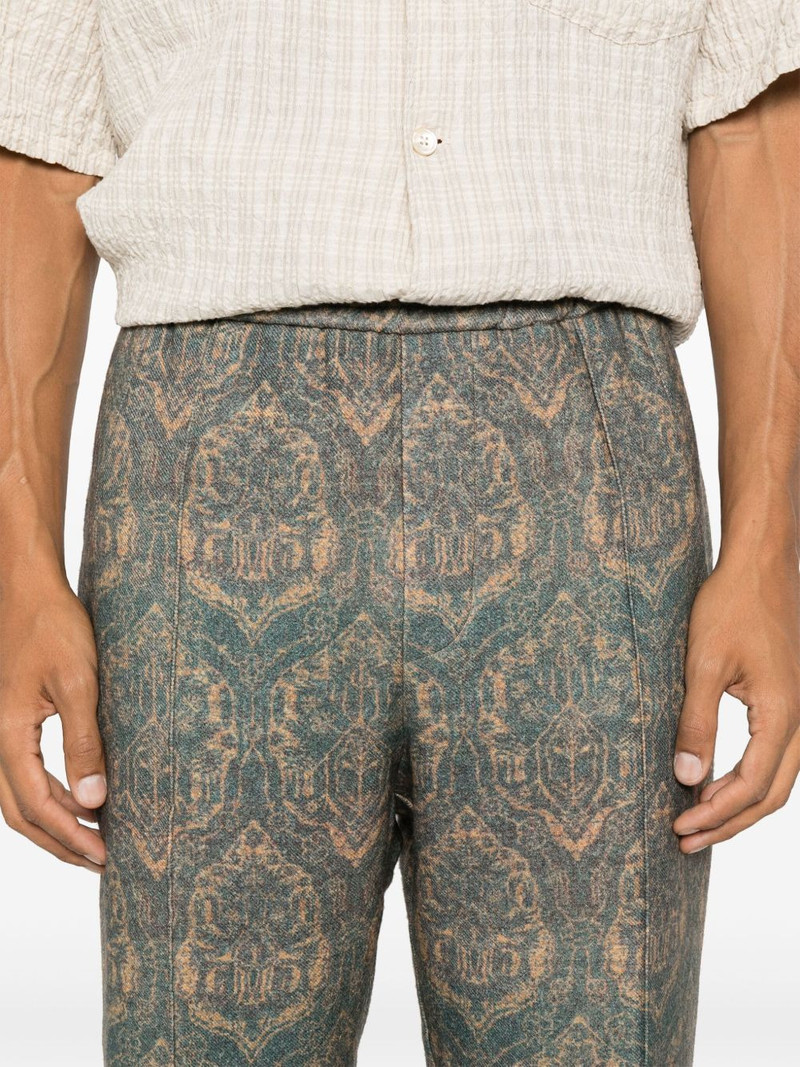 graphic-print trousers 5