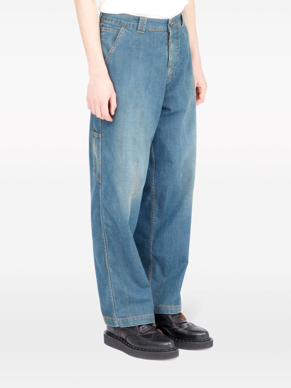 mid-rise wide-leg jeans - 3