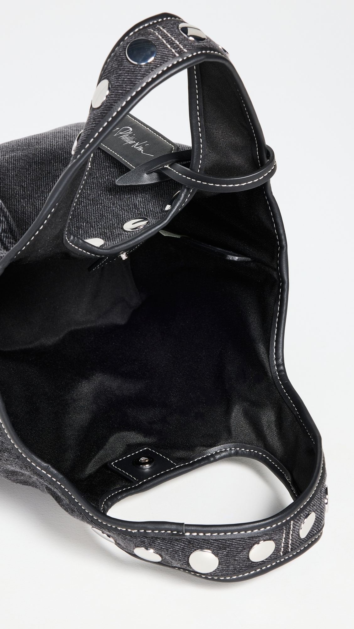 【3.1 Phillip Lim】Washed Denim Market Tote With Studs Amazon.com: 3.1 Phillip Lim Women's Washed Denim Market Tote