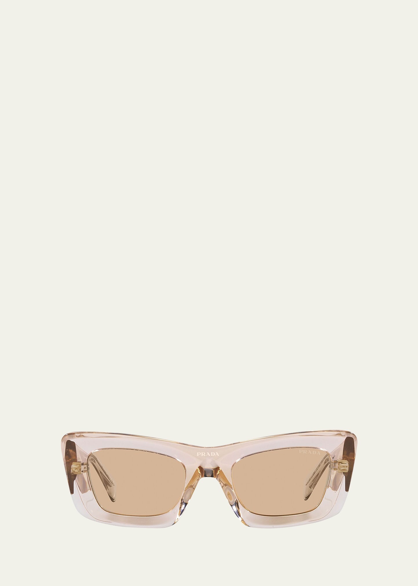 Rectangular Marble Acetate Cat-Eye Sunglasses - 1