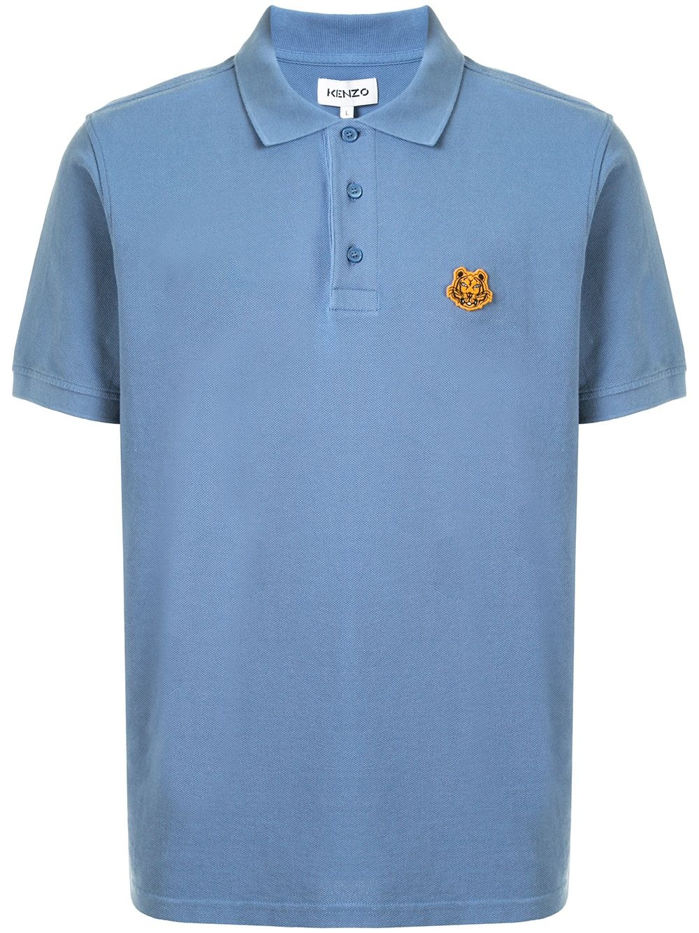 tiger motif polo shirt - 1