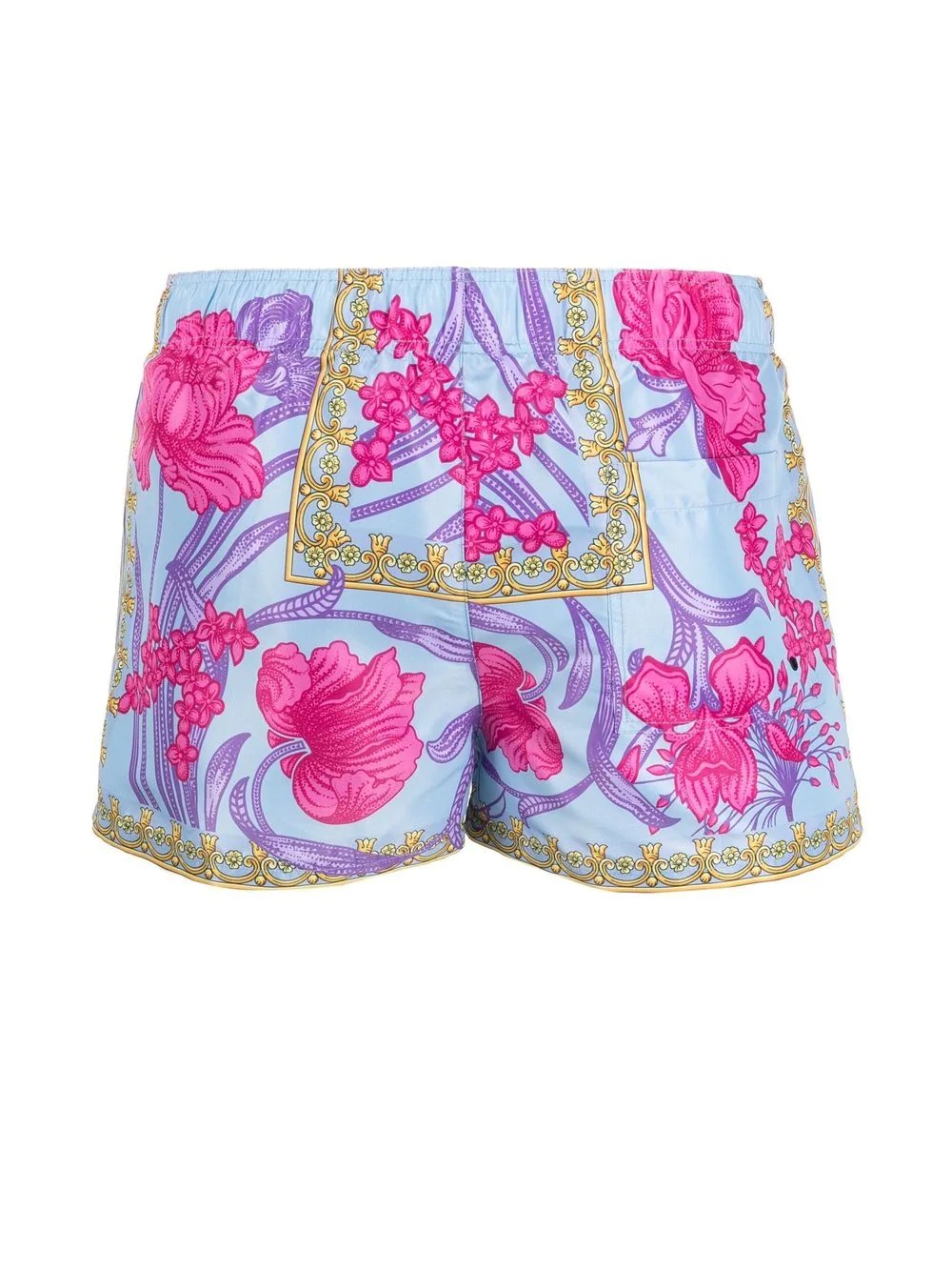 floral-print drawstring-waist swim shorts - 2