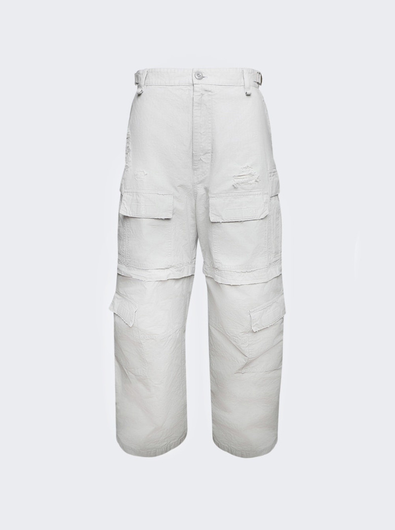 Large Cargo Pants Light Grey - 1