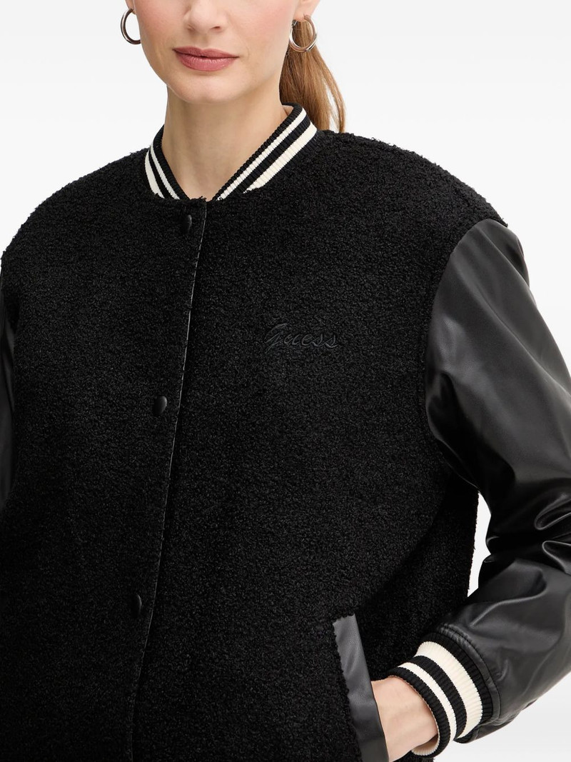 contrasted-sleeve bomber jacket 4