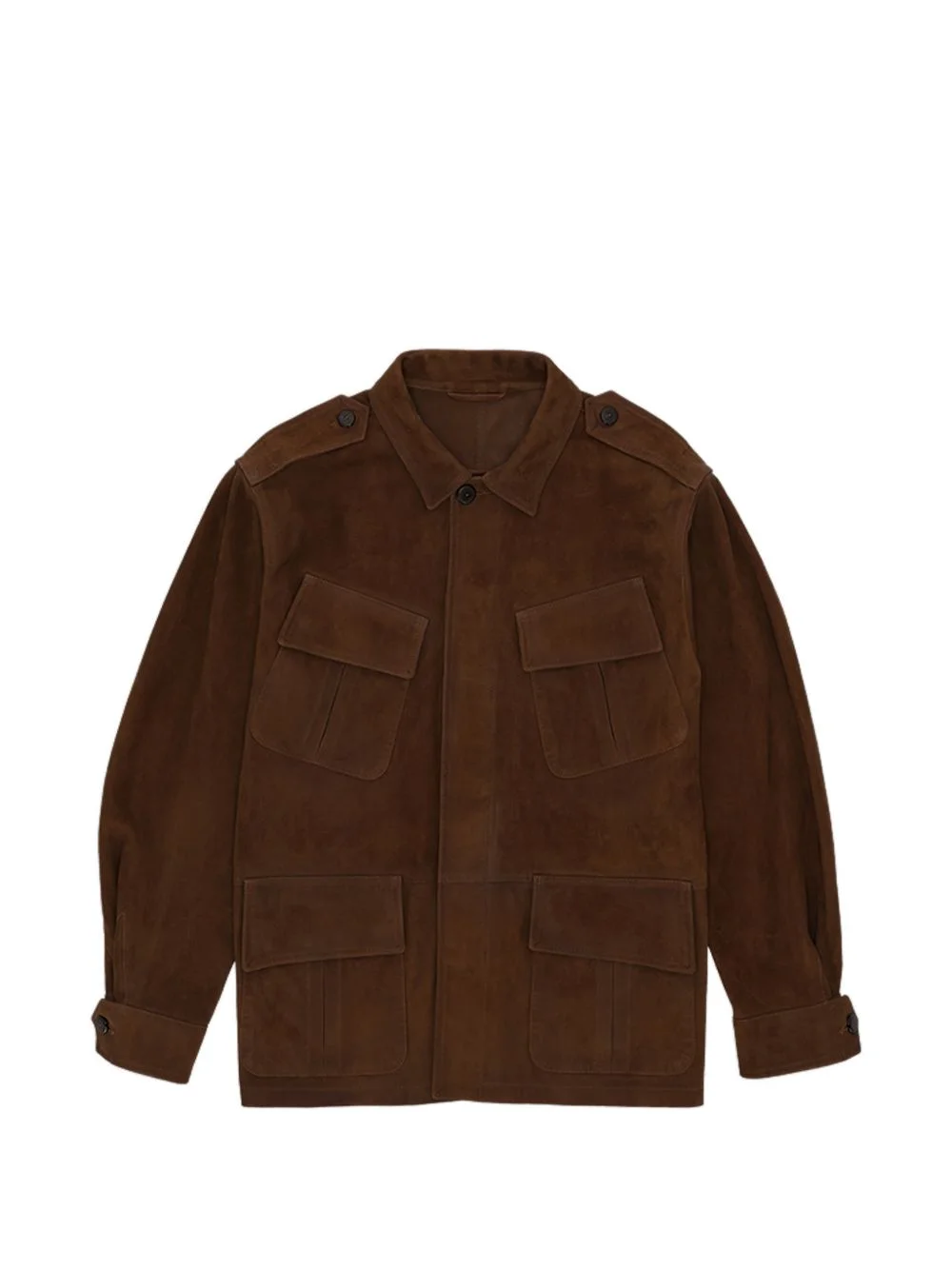four pocket calf suede jacket - 1