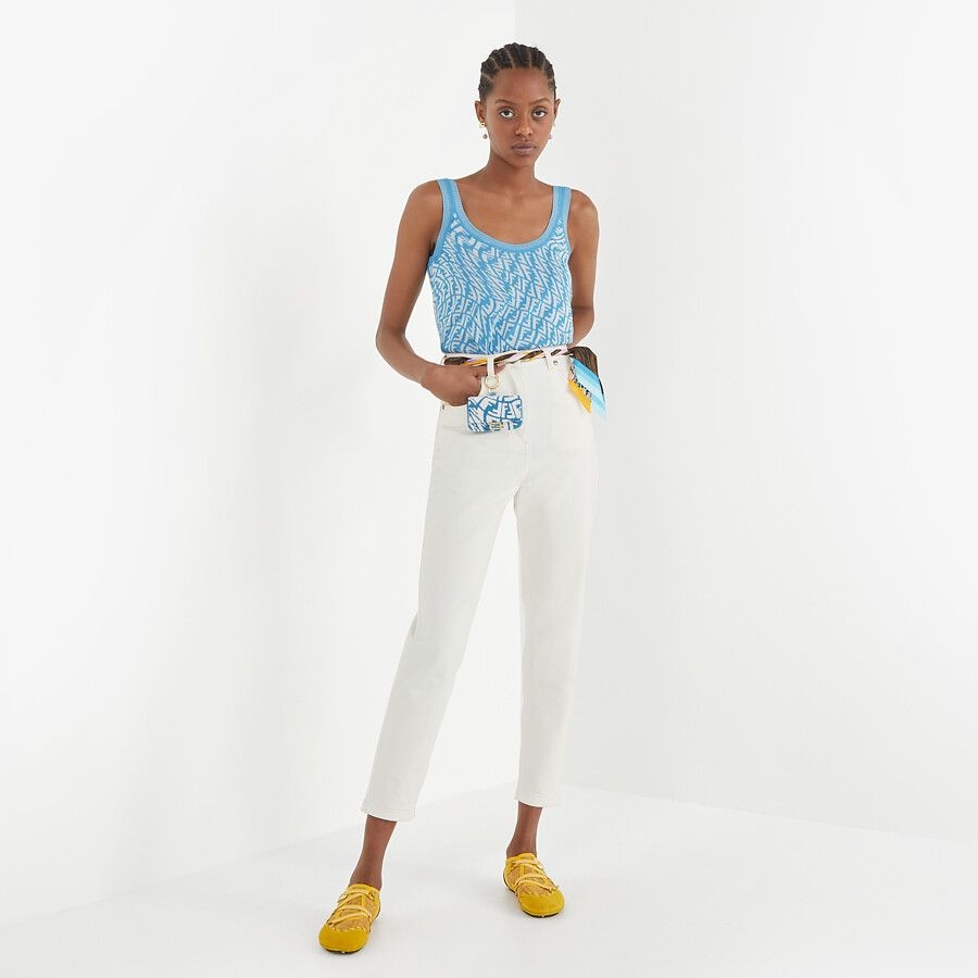 Light blue viscose top - 4