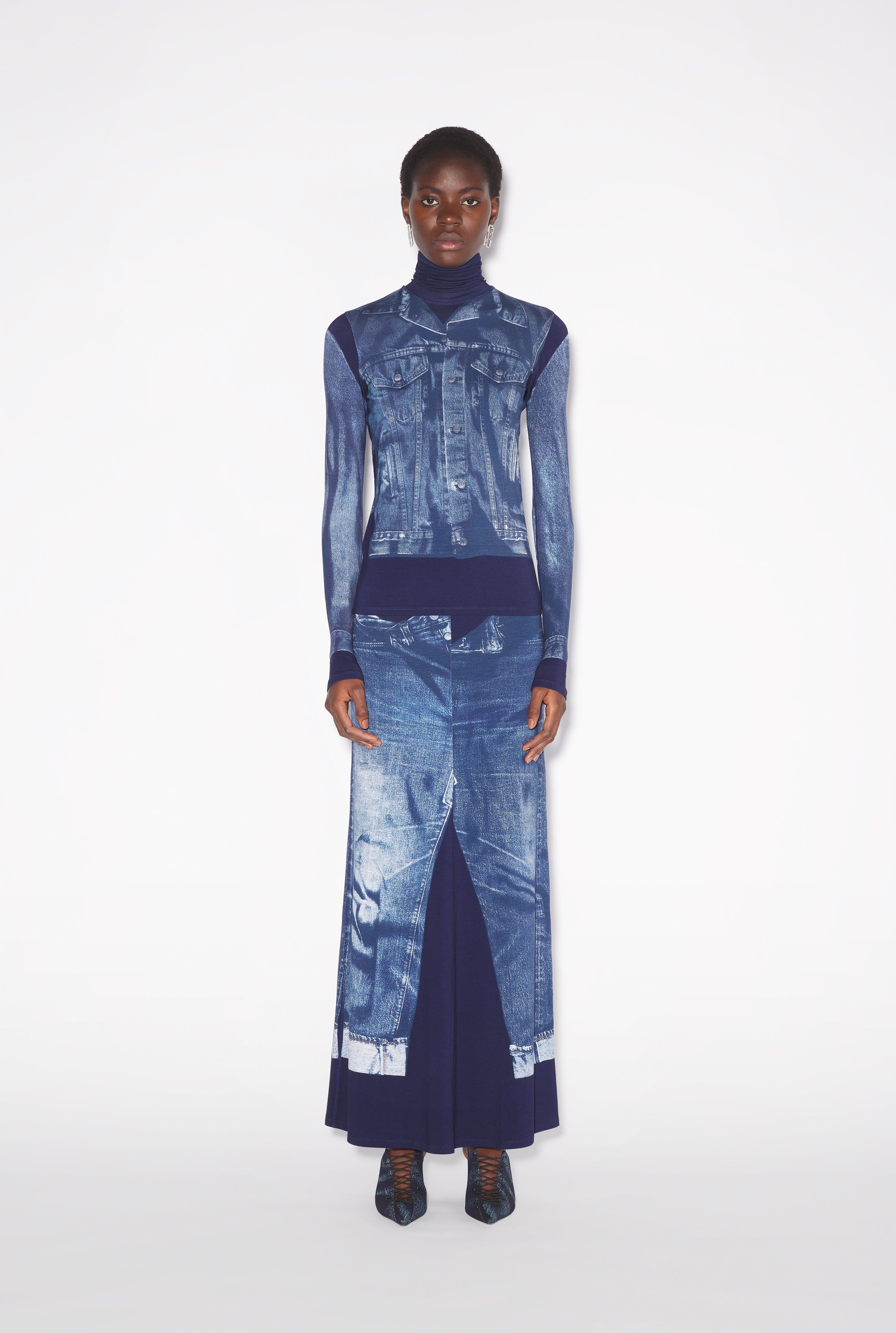 THE BLUE DENIM TROMPE L’OEIL TOP - 6