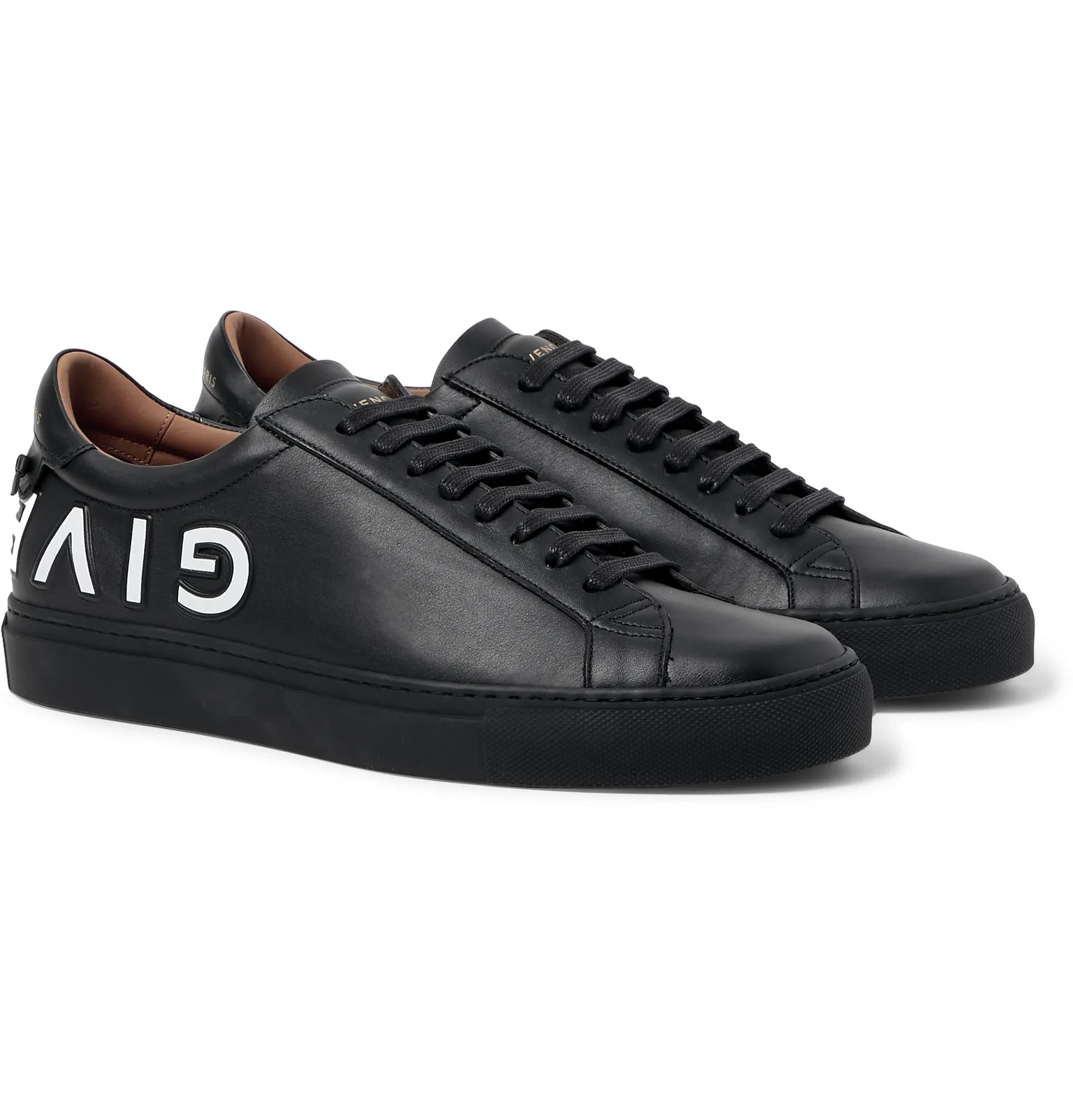 Urban Street Logo-Embossed Leather Sneakers - 2