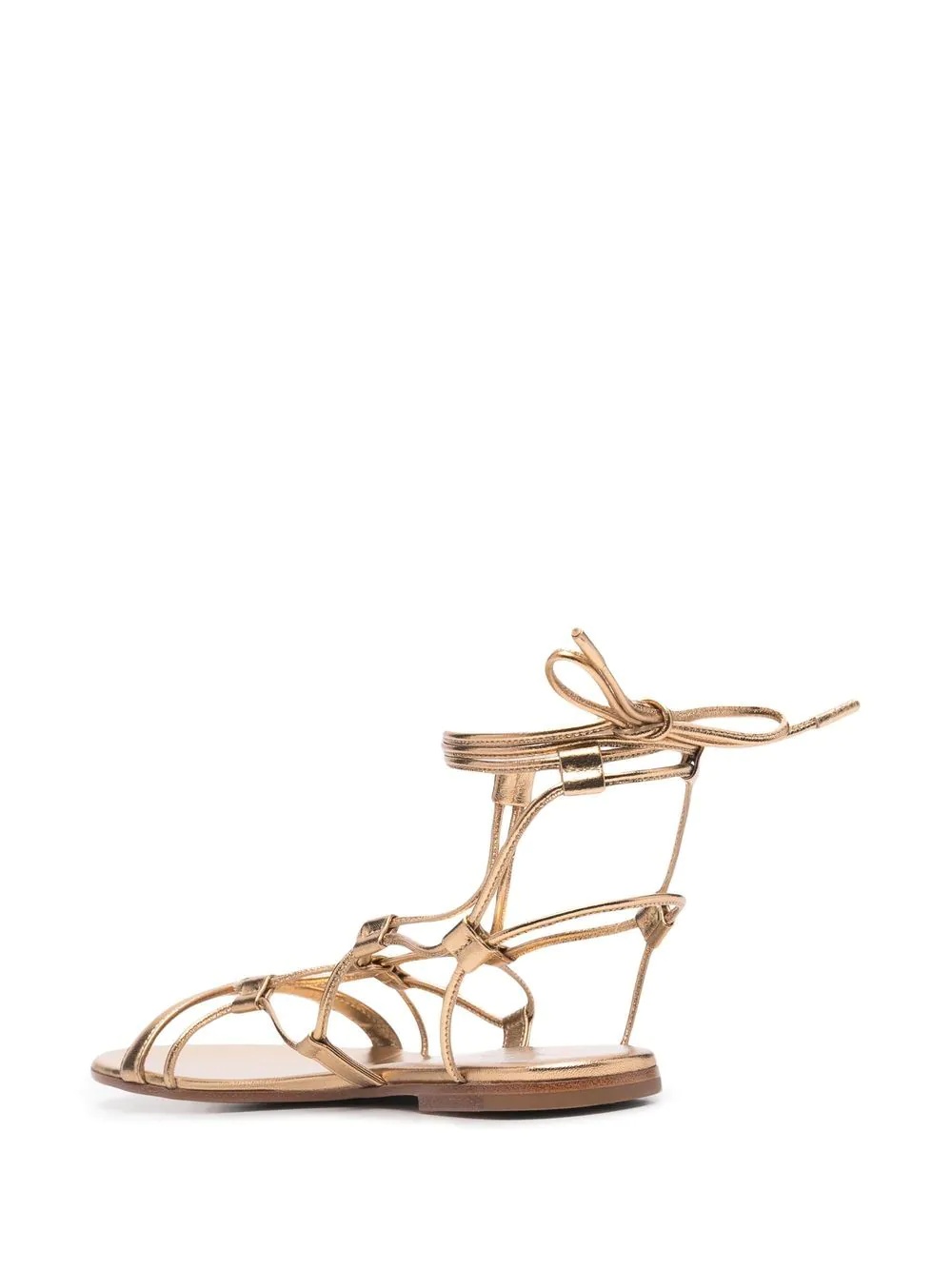 multi-way strap leather sandals - 4