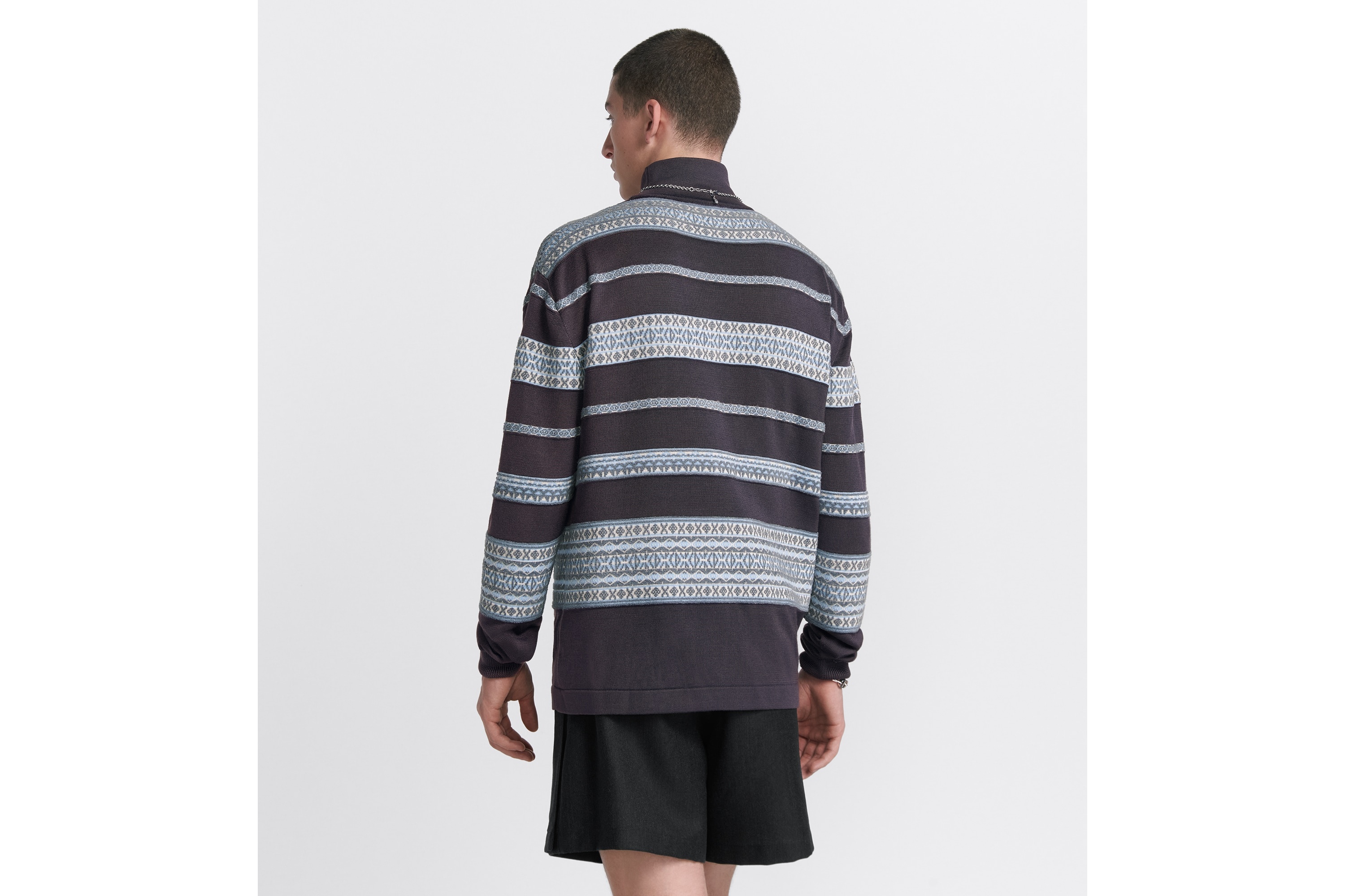 CD Diamond Mock Neck Sweater - 3