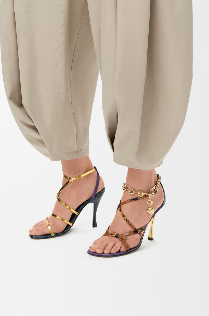 Loewe New Comic sandal in mixed leather outlook