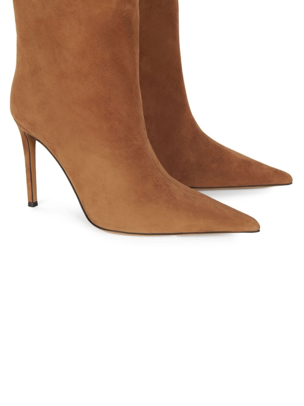 105mm pointed-toe suede boots - 4