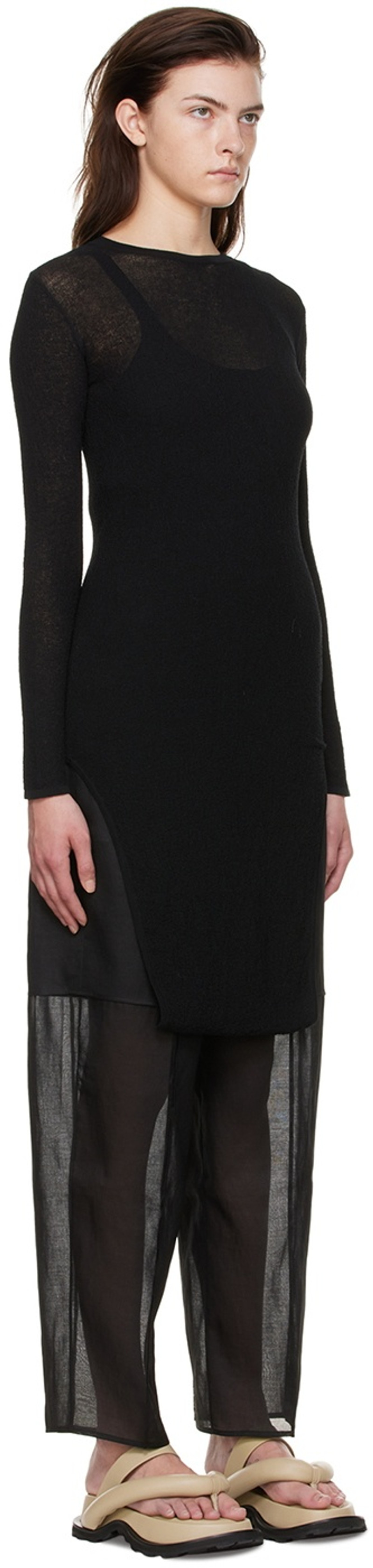 GIA STUDIOS Black Cotton Sweater outlook
