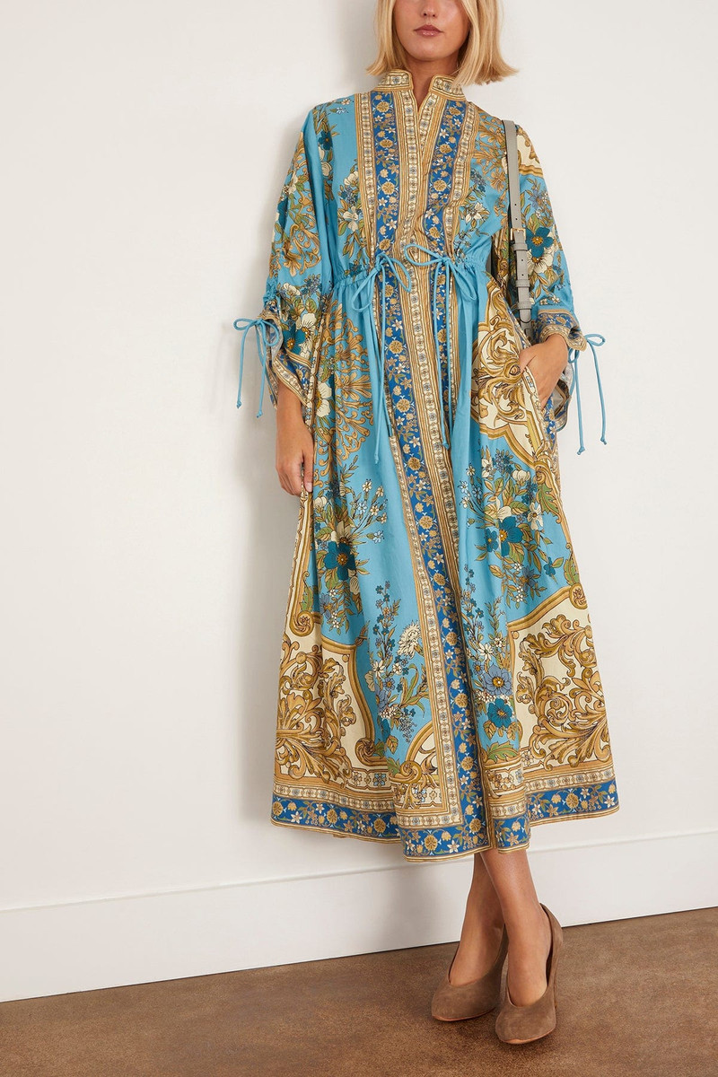 ALÉMAIS Cassie Pool Dress in Blue outlook