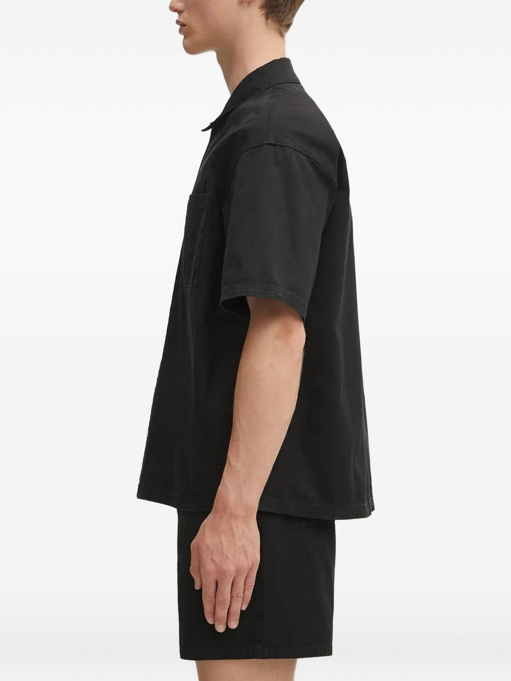 embroidered-logo shirt - 3